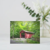 Overbruguitnodiging voor landgebruik uitnodiging briefkaart (Staand voorkant)