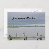 Overcast Day op Swansboro Harbour Briefkaart (Voorkant / Achterkant)