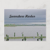 Overcast Day op Swansboro Harbour Briefkaart (Voorkant)