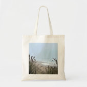 Overcast strand horizon foto canvas tas (Voorkant)
