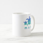 Overcome Hardship Maui - Hawaii Zee Turtles Hawaii Koffiemok (Voorkant rechts)