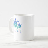 Overcome Hardship Maui - Hawaii Zee Turtles Hawaii Koffiemok (Voorkant links)