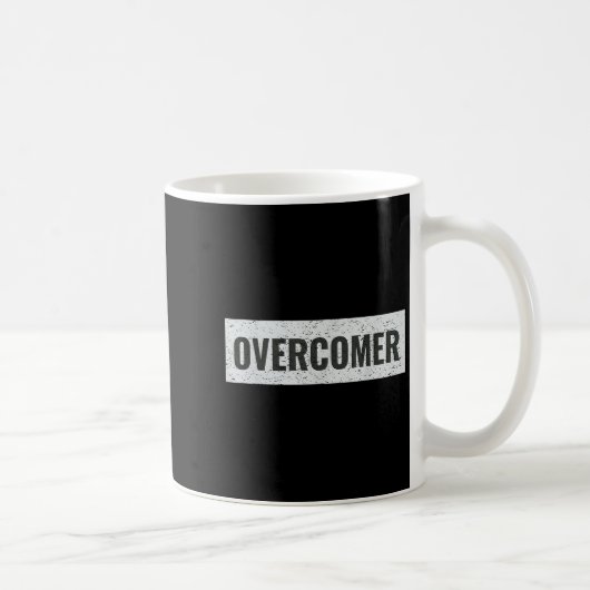 Overcomer Emwering Insrational Motivational Christ Koffiemok (Rechts)