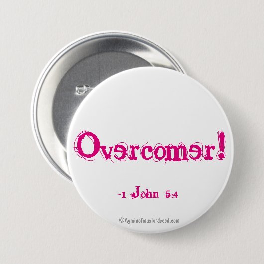 Overcomer! Ronde Button 7,6 Cm (Voorkant /achterkant)