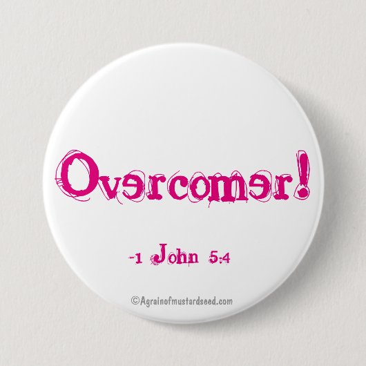 Overcomer! Ronde Button 7,6 Cm (Voorkant)