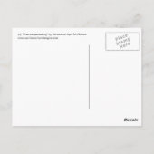 OVERCOMPENSERENDE Briefkaart Cartoon door April Mc (Achterkant)