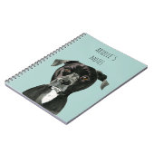 "Overdadig" Pit Bull Dog Schilderen Notitieboek (Linkerzijde)