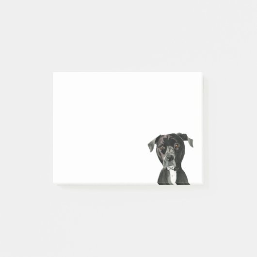 "Overdadig" Pit Bull Dog Schilderen Post-it® Notes (Voorkant)