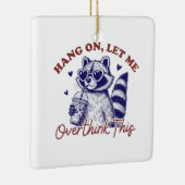 overdadig wasbeer keramisch ornament (Rechts)