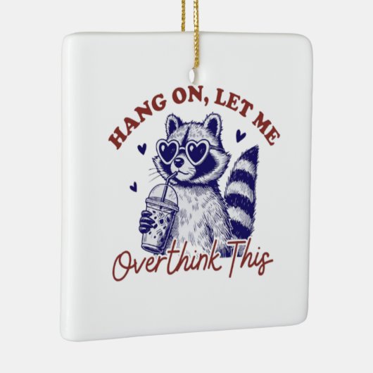 overdadig wasbeer keramisch ornament (Rechts)