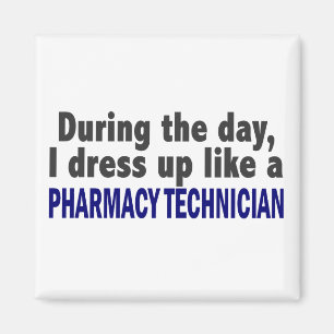 Overdag dress ik als apotheker magneet