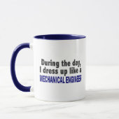 Overdag dress ik als een mechanische ingenieur mok (Links)