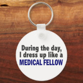 Overdag dress ik als een medisch geel. sleutelhanger (Voorkant)