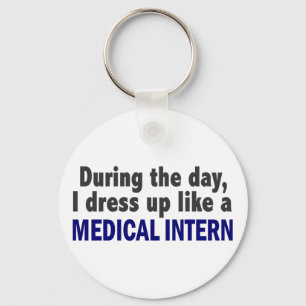 Overdag dress ik als een medisch interieur sleutelhanger