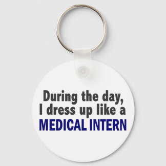 Overdag dress ik als een medisch interieur sleutelhanger