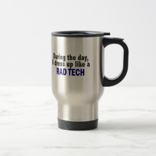 Overdag dress ik als een radiotechnologie reisbeker