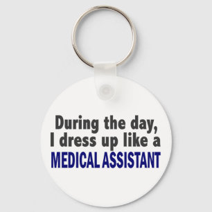 Overdag dress ik als medisch assistent sleutelhanger