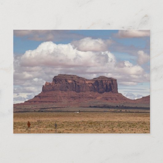 Overdag. Foto van Monument Valley. Briefkaart (Voorkant)