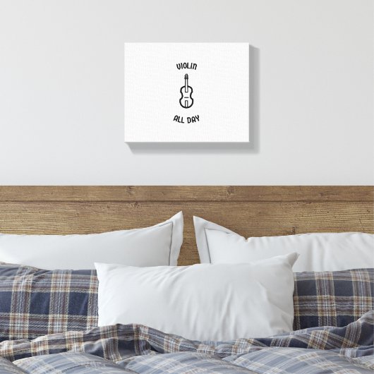 Overdag geweld canvas afdruk (Insitu (Slaapkamer))