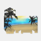 Overdag Strand & Palm Bomen Tropische Favoriet Doz Bedankdoosjes (Uitgevouwen)