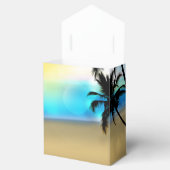 Overdag Strand & Palm Bomen Tropische Favoriet Doz Bedankdoosjes (Geopend)