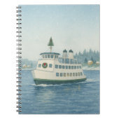 Overdag Veerboot Kerst Kaart Notitieboek (Voorkant)