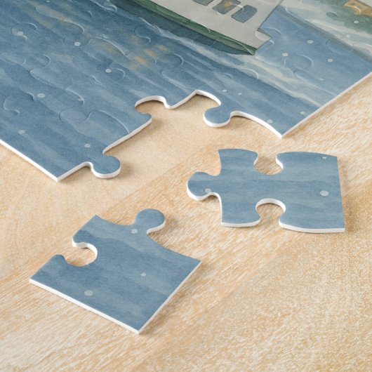 Overdag Veerboot Kerstmis Legpuzzel (Zijkant)