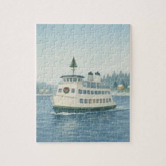 Overdag Veerboot Kerstmis Legpuzzel (Verticaal)