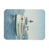 Overdag Veerboot Kerstmis Magneet (Horizontaal)