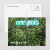 Overdekt Bridge Park Briefkaart (Voorkant / Achterkant)