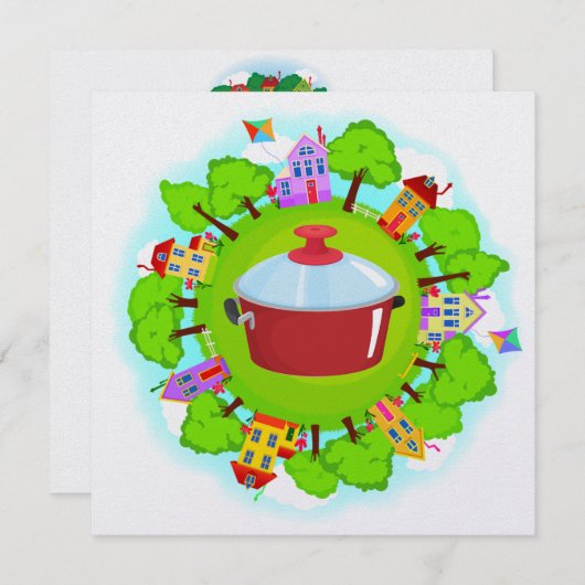 Overdekt gerecht - Buurtevenement - SRF Kaart (Voorkant / Achterkant)