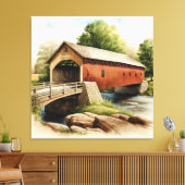 Overdekte brug Canvas Art Print (Insitu (Woonkamer))