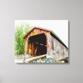 Overdekte Brug - Canvasprint Canvas Afdruk (Voorkant)