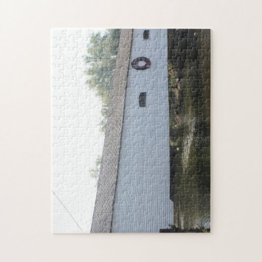 Overdekte brug close-up legpuzzel (Verticaal)