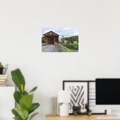 Overdekte Brug, Downsville, New York Poster (Thuiskantoor)