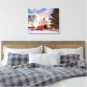 Overdekte brug in Frederick County Maryland Canvas Afdruk (Insitu (Slaapkamer))