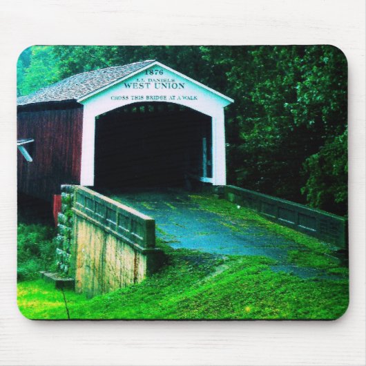 overdekte brug in Indiana Muismat (Voorkant)