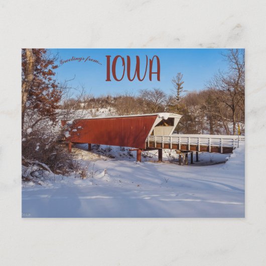 Overdekte brug in Madison County Iowa Briefkaart (Voorkant)