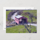 Overdekte brug in Outaouais Briefkaart (Voorkant / Achterkant)