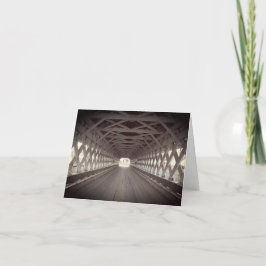 Overdekte brug Interieur Geometrie Note Kaart