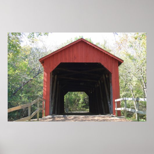 OVERDEKTE BRUG JEFFERSON Co Mo Poster (Voorkant)