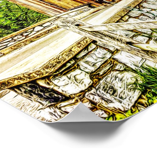 Overdekte Brug Lancaster Pennsylvania Poster (Hoek)