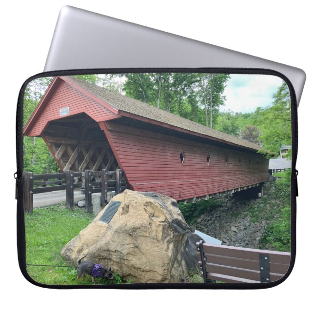Overdekte Brug Laptop Sleeve (Voorkant)