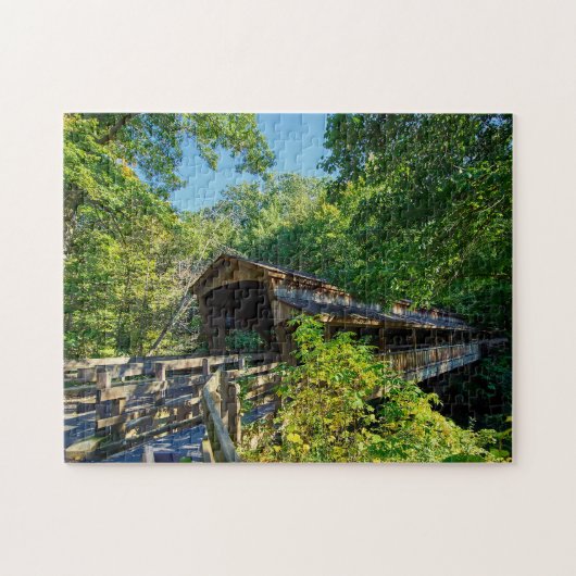 Overdekte Brug Ohio. Legpuzzel (Horizontaal)