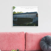 Overdekte Brug op Canvas Afdruk (Insitu (Woonkamer))