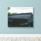 Overdekte Brug op Canvas Afdruk (Insitu (Houten vloer))