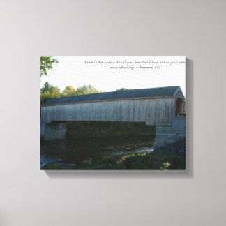 Overdekte Brug op Canvas Afdruk