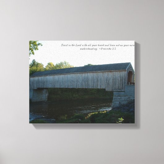 Overdekte Brug op Canvas Afdruk (Voorkant)