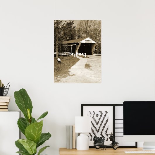 Overdekte Brug Poster (Thuiskantoor)