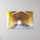 Overdekte brug Uitzicht Canvas Afdruk (Voorkant)